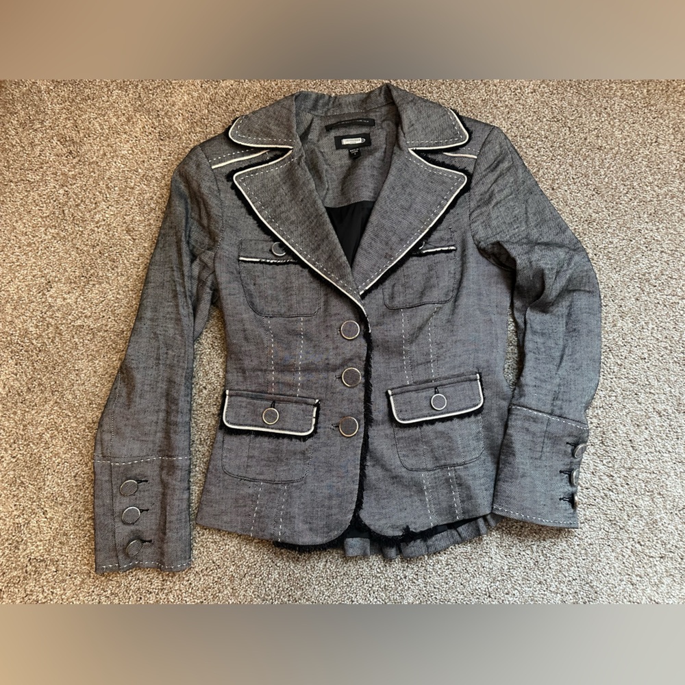 Bebe Button-Up Blazer- Size 2